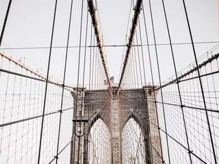 Foto op Plexiglas Brooklyn bridge New York city  © nadirco