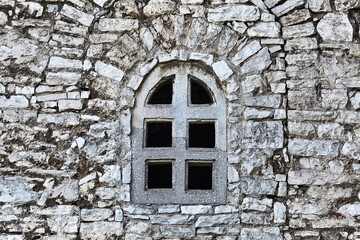 Window Old Stone Wall