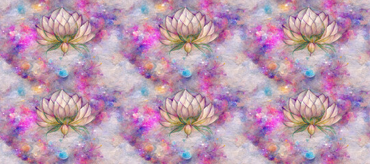 abstract background with lotus flower, beautiful lotus flowers in a seamless pattern, flower themed background or wallpaper for design, textiles, gift wrap, objects