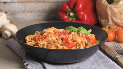Italian Pasta with Tuna and Basil