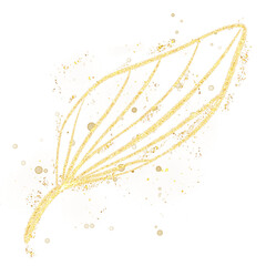 Obraz premium Luxury Golden Leaf
