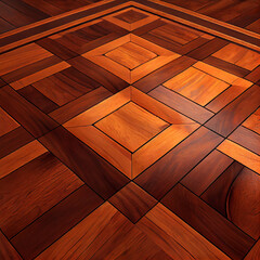 wooden floors with geometric patterns