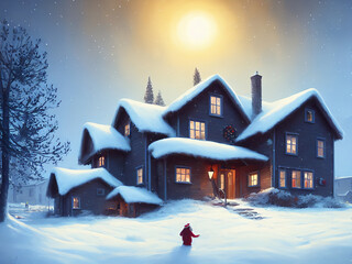 christmas village in the mountains 16
