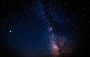 Milky Way with Jupiter