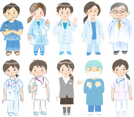 医師と医療者と医療スタッフ	

