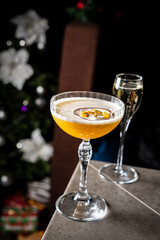 tasty cocktail in the bar