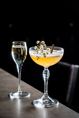 tasty cocktail in the bar