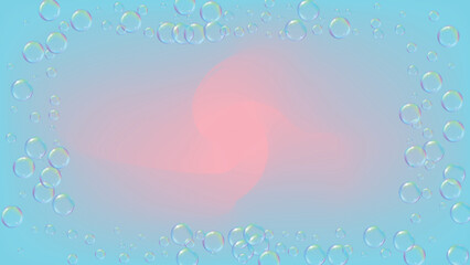 Soap bubble. Detergent bath foam and suds for bathtub. Shampoo.