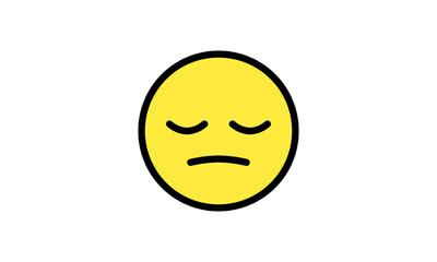 expression emoji  vector yellow head simple modern design eps 8