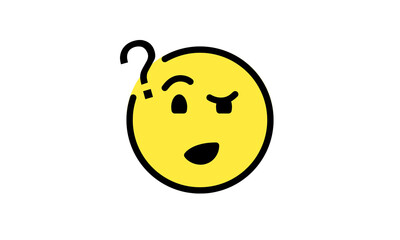 expression emoji  vector yellow head simple modern design eps 8