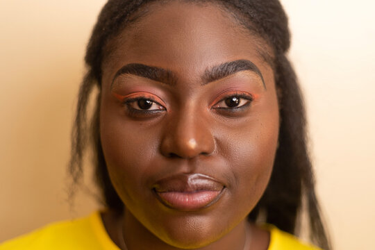 Close up portrait of a Black woman