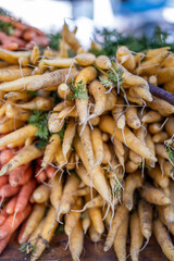Close-up Photograph of Carrots for Sale