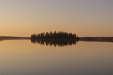 A Beautiful Summer Evening at Elk Island National Park