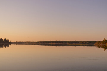 A Beautiful Summer Evening at Elk Island National Park