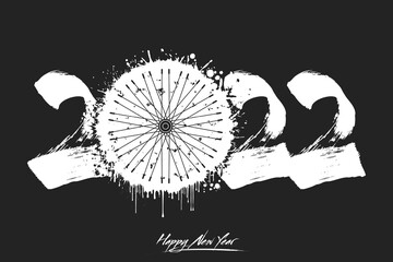 Happy New Year 2023 and bike wheel