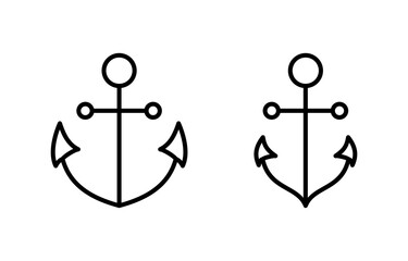 Anchor icon vector for web and mobile app. Anchor sign and symbol. Anchor marine icon.