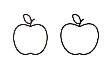 Apple icon vector for web and mobile app. Apple sign and symbols for web design.