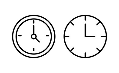 Clock icon vector for web and mobile app. Time sign and symbol. watch icon