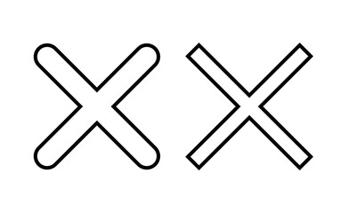 Close icon vector for web and mobile app. Delete sign and symbol. cross sign