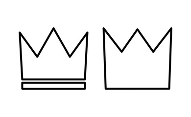 Crown icon vector for web and mobile app. crown sign and symbol