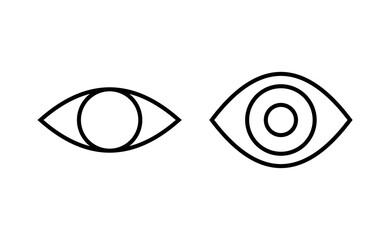 Eye icon vector for web and mobile app. Eye sign and symbol. Look and Vision icon.