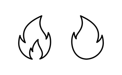 Fire icon vector for web and mobile app. fire sign and symbol