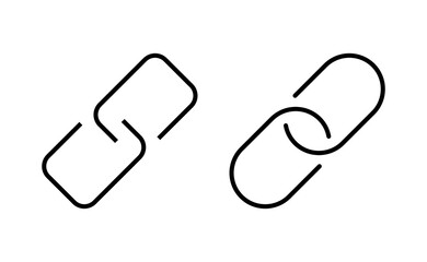 Link icon vector for web and mobile app. Hyperlink chain sign and symbol