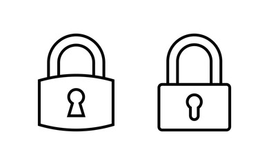 Lock icon vector for web and mobile app. Padlock sign and symbol. Encryption icon. Security symbol