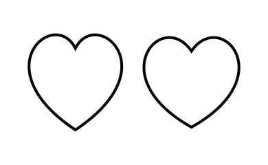 Love icon vector for web and mobile app. Heart sign and symbol. Like icon vector.