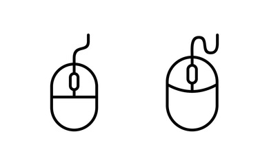 Mouse icon vector for web and mobile app. click sign and symbol. pointer icon vector.