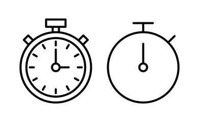 stopwatch icon vector for web and mobile app. Timer sign and symbol. Countdown icon. Period of time