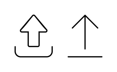 Upload icon vector for web and mobile app. load data sign and symbol