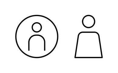 User Icon vector for web and mobile app. person sign and symbol. people icon.