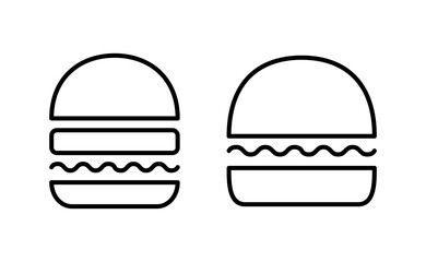 Burger icon vector for web and mobile app. burger sign and symbol. hamburger