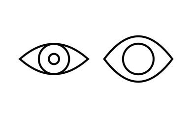 Eye icon vector for web and mobile app. Eye sign and symbol. Look and Vision icon.