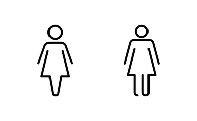 Female icon vector for web and mobile app. woman sign and symbol