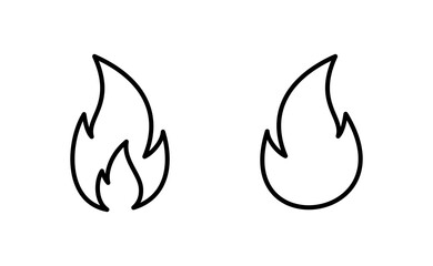 Fire icon vector for web and mobile app. fire sign and symbol