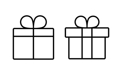 Gift icon vector for web and mobile app. gift sign and symbol. birthday gift