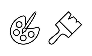 Paint icon vector for web and mobile app. paint brush sign and symbol. paint roller icon vector