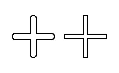 Plus Icon vector for web and mobile app. Add plus sign and symbol