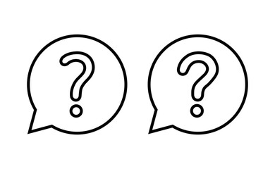 Question icon vector for web and mobile app. question mark sign and symbol