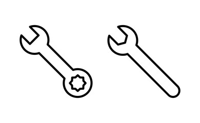 Wrench icon vector for web and mobile app. repair icon. tools sign and symbol