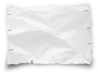 transparent gray white crumpled paper