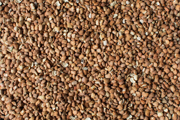 Brown beans, pinto beans, Nigerian oloyin beans, top view of beans
