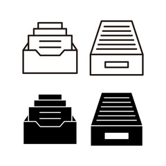 Archive folders icon vector for web and mobile app. Document vector icon. Archive storage icon.