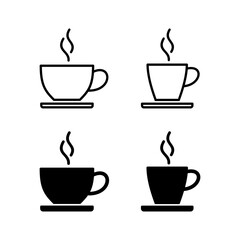 Obraz premium coffee cup icon vector for web and mobile app. cup a coffee sign and symbol