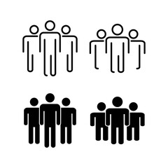 People icon vector for web and mobile app. person sign and symbol. User Icon vector