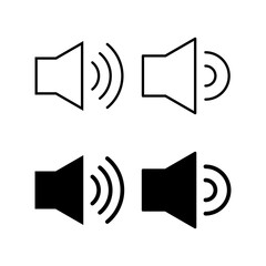 Speaker icon vector for web and mobile app. volume sign and symbol. loudspeaker icon. sound symbol