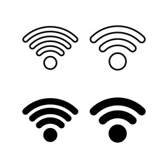 Wifi icon vector for web and mobile app. signal sign and symbol. Wireless  icon