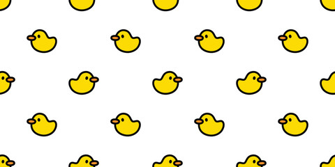 duck seamless pattern chicken rubber duck shower bathroom bird vector cartoon pet scarf isolated gift wrapping paper animal tile wallpaper doodle repeat background illustration design